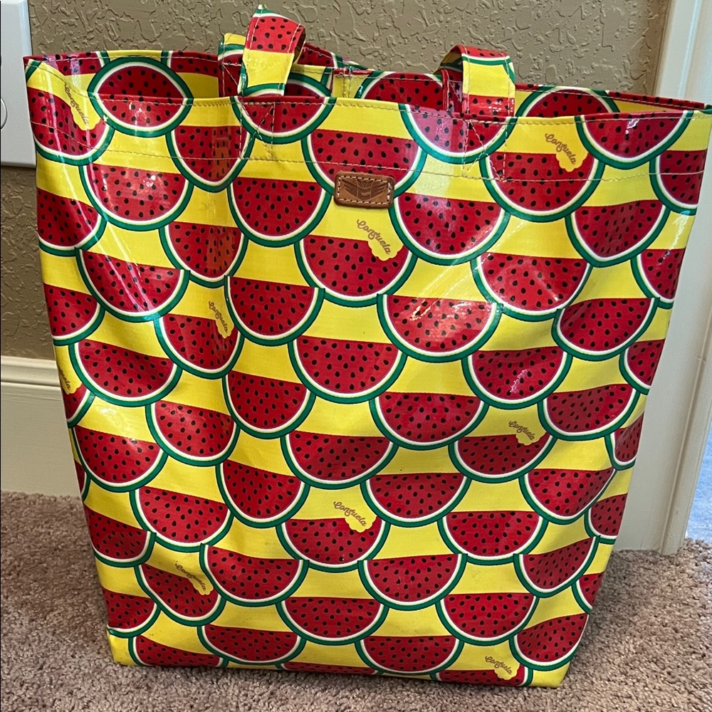 Consuela Vibrant Watermelon Print Tote